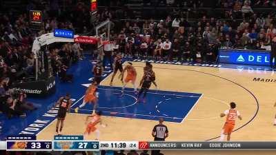 [Highlight] Mikal Bridges flies in for the fast break jam