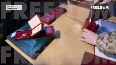 Zelensky in Bakhmut today.