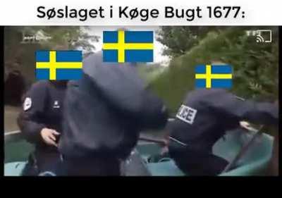 Svensken under søslaget i Køge Bugt 1677