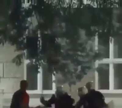 This is how the police work hard...