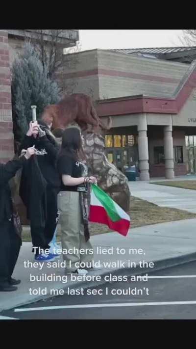 Students in Caldwell Idaho hold a 