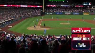 [Highlight] [Highlight] Check on your loved ones because dirty little slut Nick Castellanos just launched a 454 foot no doubter to right center to give the Phillies a 5-4 lead in the 6th