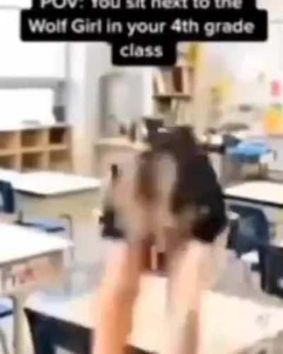 The wolf girl next to you