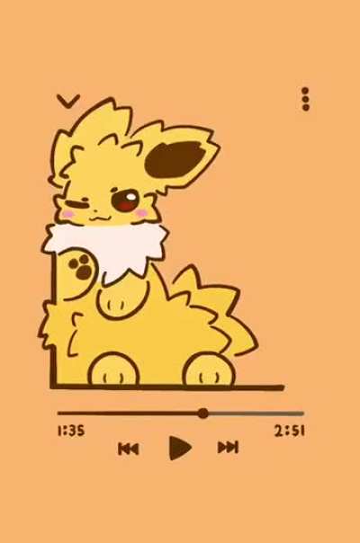 Eevees as songs covers