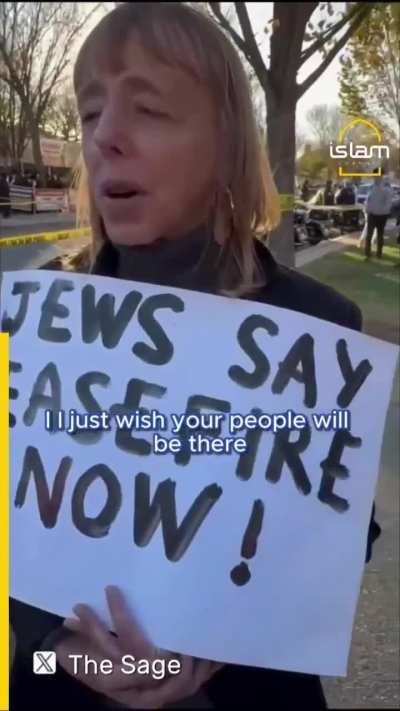 Israeli woman in DC verbally abusing a pro-Palestine activist
