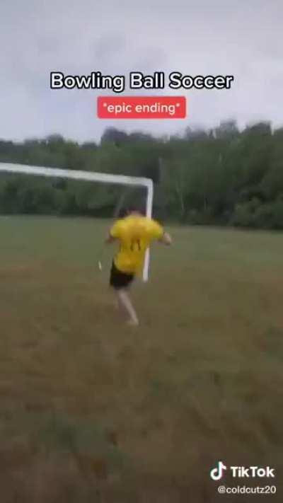 Bowling ball football.