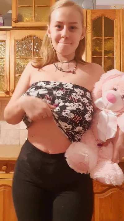 I bend this curvy body of mine in a dance with a plushie because I have no one else to bend with... heh