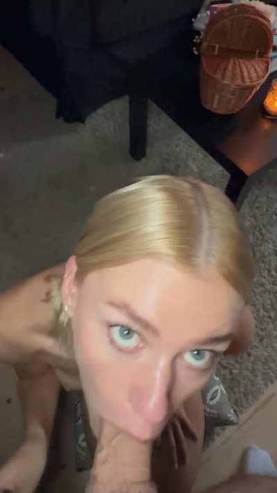 Slurping in his cock