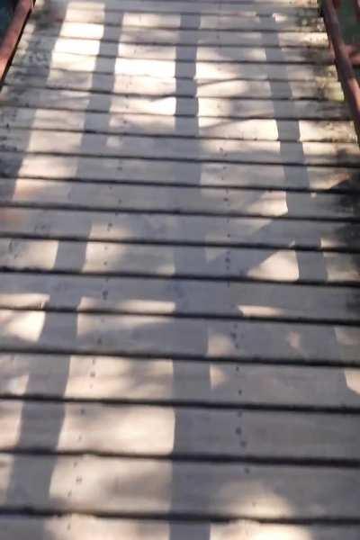 Morning with beautiful barefoot and landscape