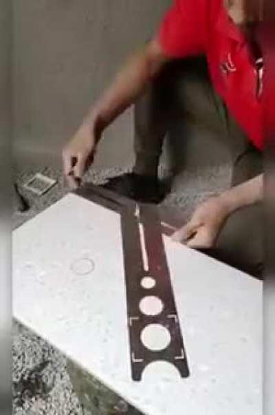 the tools used by this tile worker