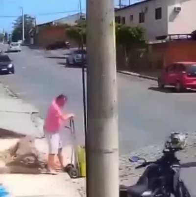 Cold beer ...on the floor. Twice.