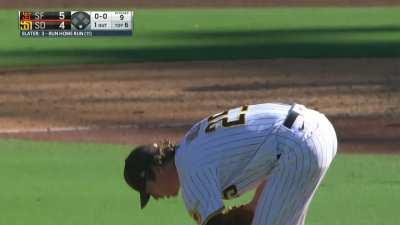 [Highlight] Austin Slater gives the Giants the lead with a pinch-hit 3-run homer