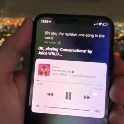 Siri play the number one song in the world
