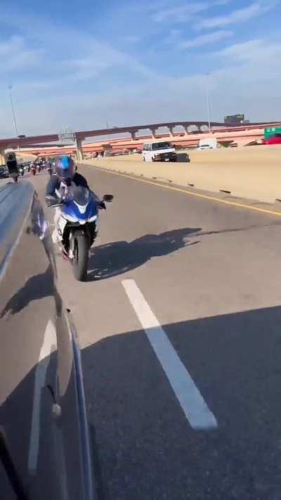 WCGW driving overtakes car