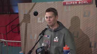 [Highlight] 6 years ago, a 7 year-old reporter asked Tom Brady a unique question during Super Bowl Media Day.