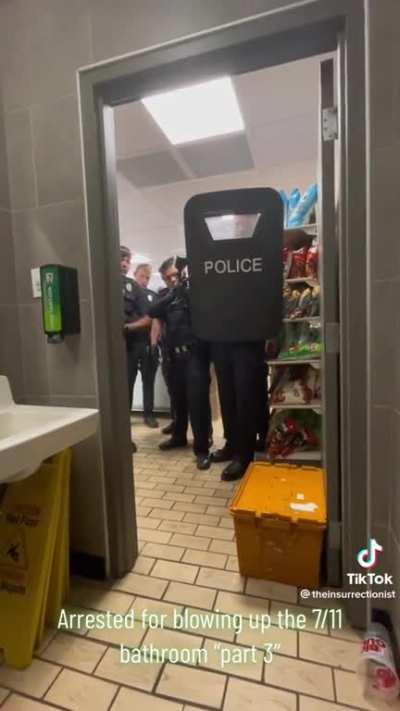 No chance to even wipe.