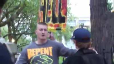 To sucker punch this guy