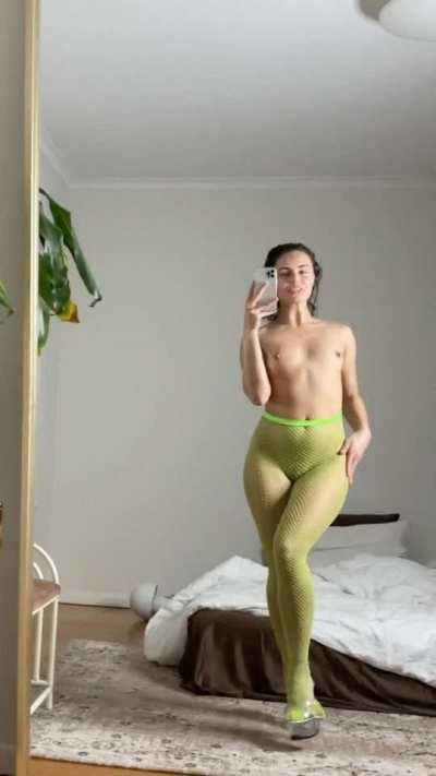 the fishnets and heels stay on when we fuck