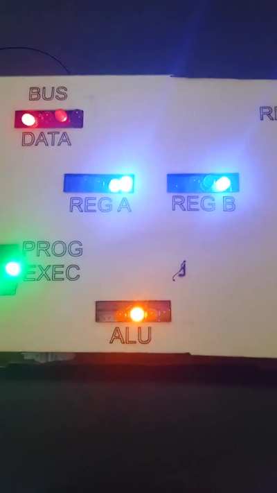 Educational 4-bit Computer with a wood case!