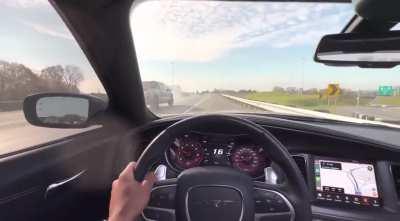Idiot YouTuber Driving w/ Knees While Vlogging Captures Another Idiot Crashing