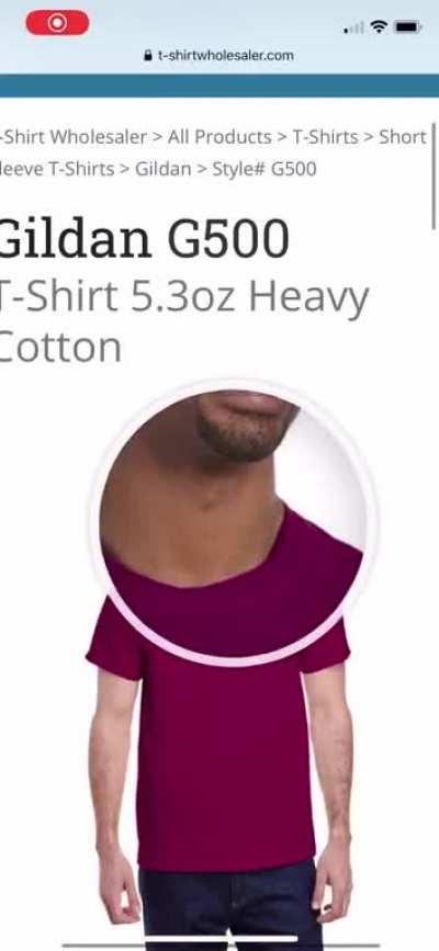 What a lovely T-shirt model!