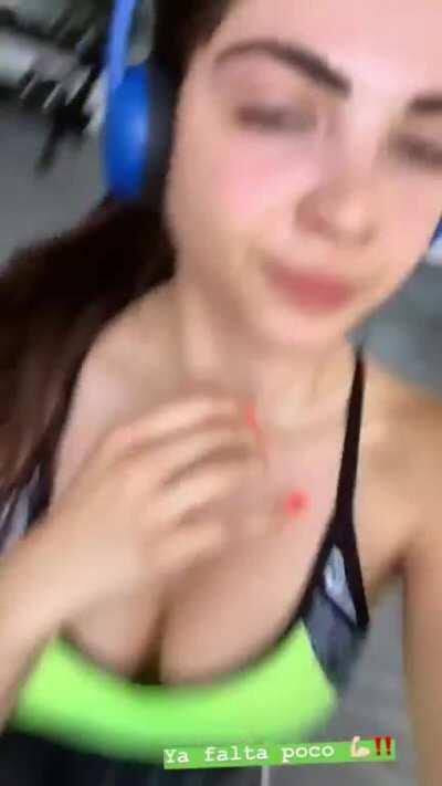 Liz alexia boobs gym