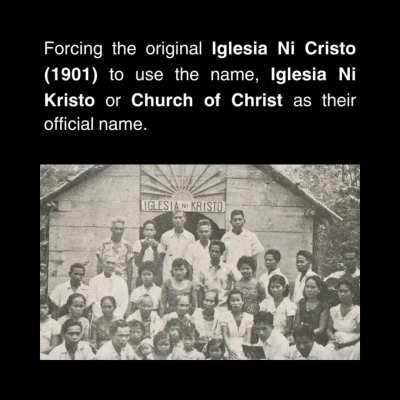 Original Iglesia Ni Cristo (1901) vs. Iglesia Ni Kristo (1914)
