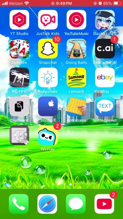 Why do all my icons move when I move my phone?