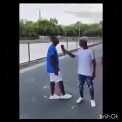 One minute in heaven and the other..