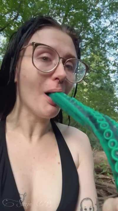 When there’s tentacles in your swimming hole you swallow whole