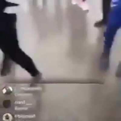 Video showing protestors surround a woman in a car park (read comment)