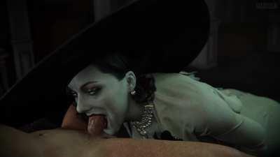 Lady Dimitrescu blowjob (Madruga)