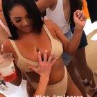 Getting her tits rubbed in public