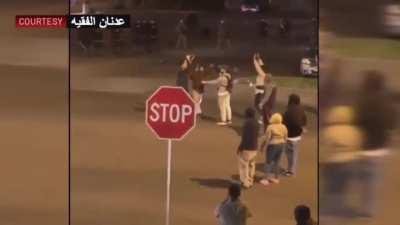 Dude gets arrested while being interviewed. With his hands up.