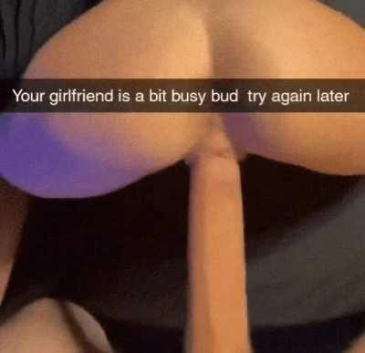 Your girlfriend got tired of seeing your bully constantly harass and beat you, so she decided to head over to his place to give him a piece of her mind. She spent hours away and you started to worry so you text her if she's okay. The only text you get bac