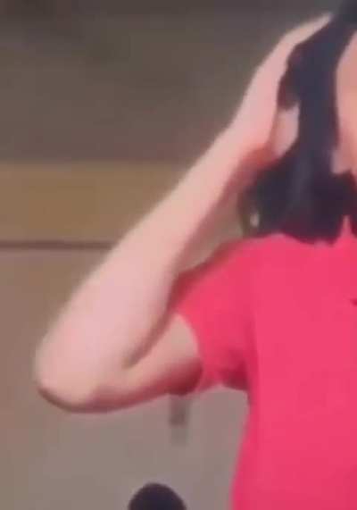 A Woman Attempts Russian Roulette on Camera