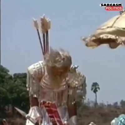 Hanuman ji is not sure now if he got Sanjivani. 😜