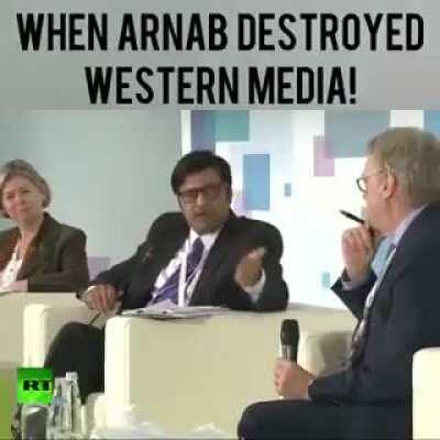 Arnab Goswami on Western Media.