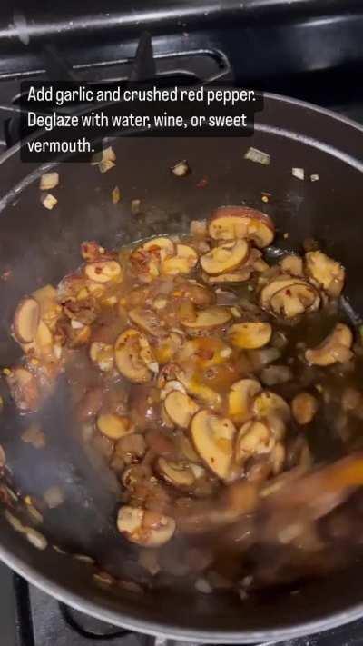 Tomato-Ricotta Sauce with Mushrooms