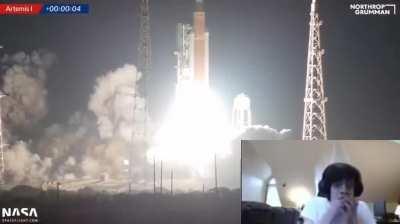 Artemis 1 launch live reaction