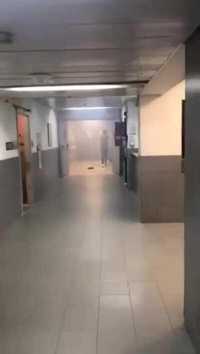Breaking: Israeli occupation forces raid Al Maqasid hospital in East Jerusalem, ransack medical equipment and tear-gas patients and medical staff
