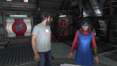 Kamala seems really nervous around the Avengers