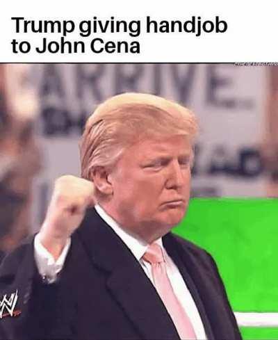 Donald Trump and John Cena getting wild tonight