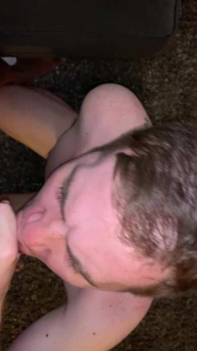 Had to get breakfast while daddy was asleep