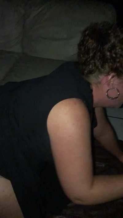 Being slutty at the gloryhole