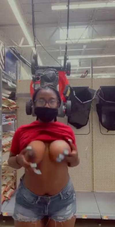 She does it anywhere lol