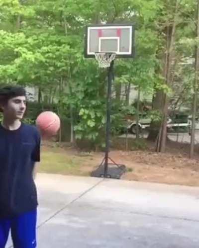To shoot a basketball
