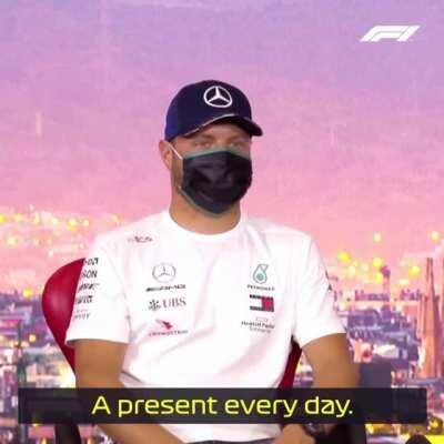 Every day is a gift when you're Mercedes' second driver