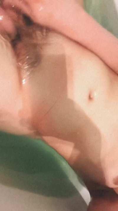 I love getting in a hot steaming bath and playing with myself
