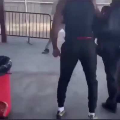 White kid says the N word multiple times while being cocky, gets his ass beat